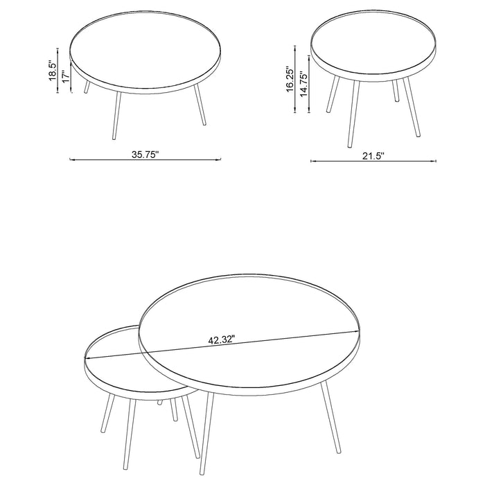 Kaelyn Coffee Table Sets - U&U Home Budget Furniture (Carteret, NJ)