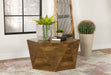Zalika Hexagonal Coffee Table Natural - U&U Home Budget Furniture (Carteret, NJ)