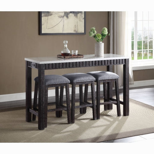 Necalli 4PC Pack Counter Height Table Set - U&U Home Budget Furniture (Carteret, NJ)