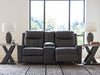Mackmenville Reclining Loveseat with Console - U&U Home Budget Furniture (Carteret, NJ)