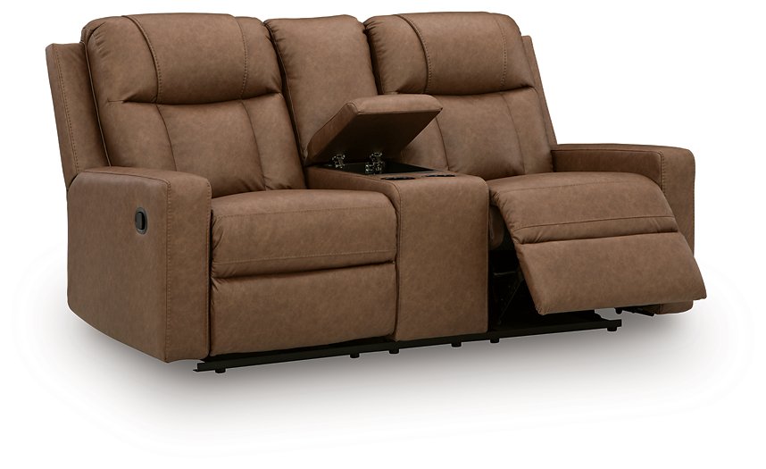 Mackmenville Reclining Loveseat with Console - U&U Home Budget Furniture (Carteret, NJ)