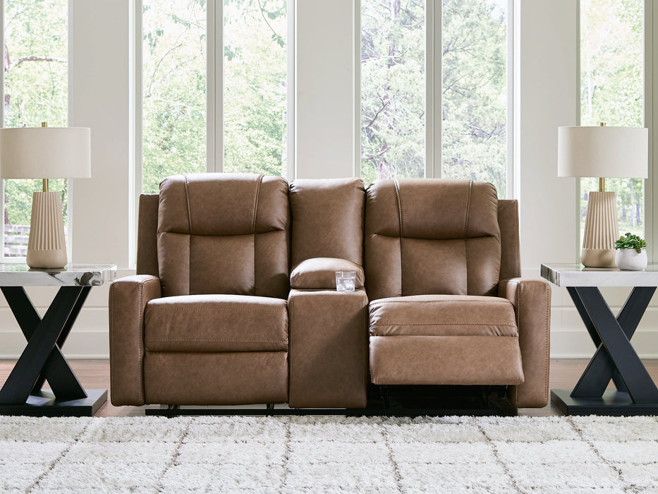 Mackmenville Reclining Loveseat with Console - U&U Home Budget Furniture (Carteret, NJ)