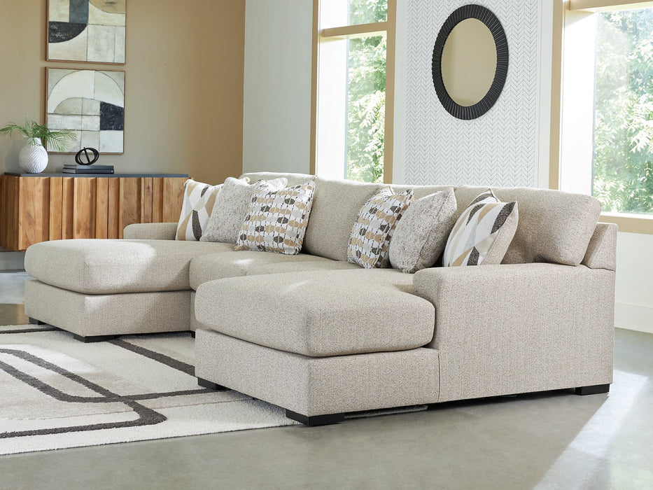 Laurelgrove Double Chaise Sectional - U&U Home Budget Furniture (Carteret, NJ)
