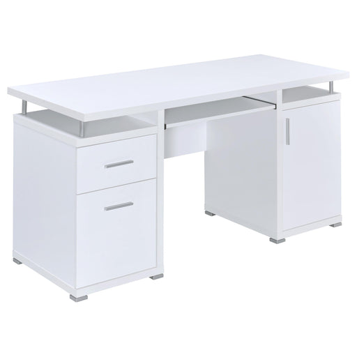 Tracy 2-drawer Computer Desk White - U&U Home Budget Furniture (Carteret, NJ)