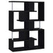 Hoover 5-tier Bookcase Black and Chrome - U&U Home Budget Furniture (Carteret, NJ)