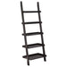 Colella 5-shelf Ladder Bookcase Cappuccino - U&U Home Budget Furniture (Carteret, NJ)