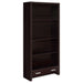 Skylar 5-shelf Bookcase with Storage Drawer Cappuccino - U&U Home Budget Furniture (Carteret, NJ)
