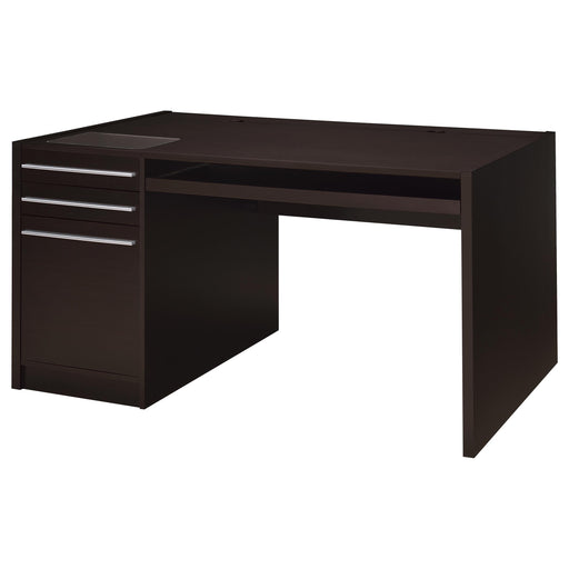 Halston 3-drawer Connect-it Office Desk Cappuccino - U&U Home Budget Furniture (Carteret, NJ)