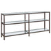 Kate 2-tier Bookcase Black Nickel - U&U Home Budget Furniture (Carteret, NJ)