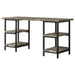 Kemper 4-shelf Writing Desk Salvaged Cabin - U&U Home Budget Furniture (Carteret, NJ)