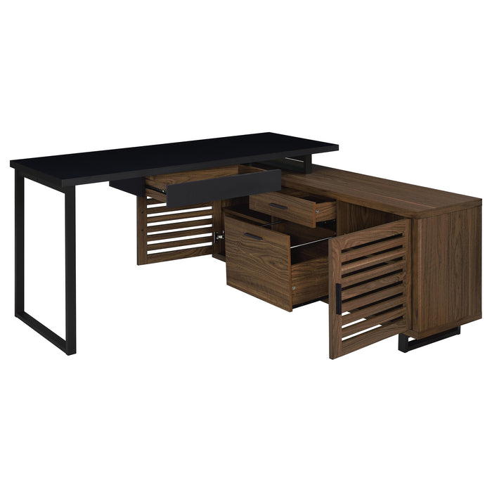 Maddox L-Shape Desk - U&U Home Budget Furniture (Carteret, NJ)