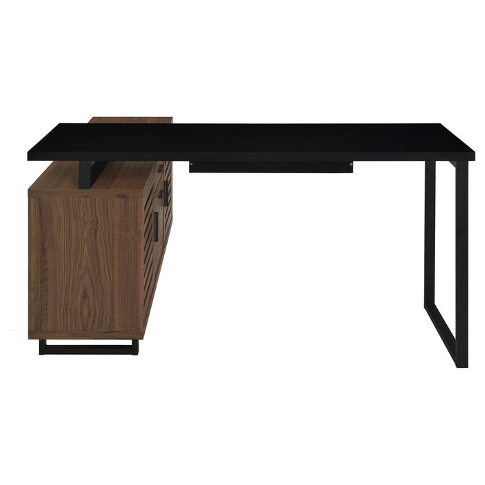Maddox L-Shape Desk - U&U Home Budget Furniture (Carteret, NJ)