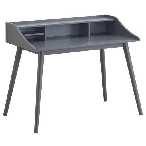 Percy 4-compartment Writing Desk Grey - U&U Home Budget Furniture (Carteret, NJ)