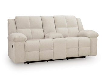 Orlen Reclining Loveseat with Console - U&U Home Budget Furniture (Carteret, NJ)