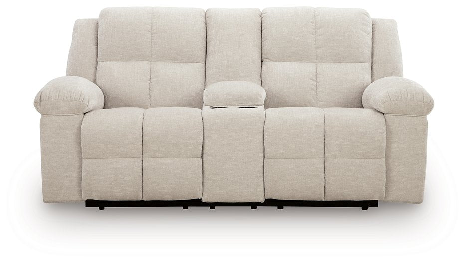 Orlen Reclining Loveseat with Console - U&U Home Budget Furniture (Carteret, NJ)