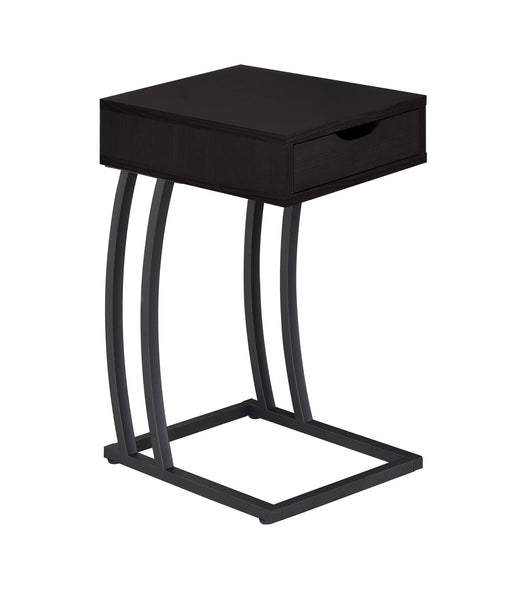 Troy Accent Table with Power Outlet Cappuccino - U&U Home Budget Furniture (Carteret, NJ)