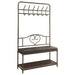 Kiefer Coat Rack with 12 Hooks Black - U&U Home Budget Furniture (Carteret, NJ)