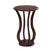 Elton Round Top Accent Table Cherry - U&U Home Budget Furniture (Carteret, NJ)