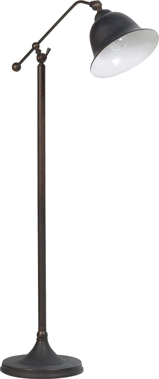 Eduardo Bell Shade Floor Lamp Dark Bronze - U&U Home Budget Furniture (Carteret, NJ)