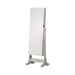 Zayas Storage Jewelry Cheval Mirror White - U&U Home Budget Furniture (Carteret, NJ)
