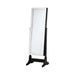 Cortez Storage Jewelry Cheval Mirror Black - U&U Home Budget Furniture (Carteret, NJ)
