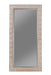 Rollins Rectangular Floor Mirror Silver Sparkle - U&U Home Budget Furniture (Carteret, NJ)