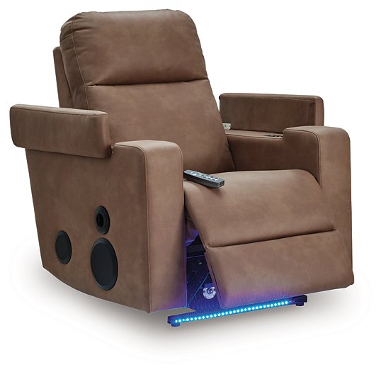 Lorrenton Power Glider Recliner with Audio System - U&U Home Budget Furniture (Carteret, NJ)