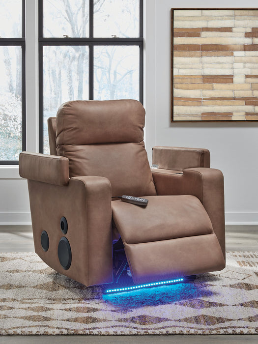 Lorrenton Power Glider Recliner with Audio System - U&U Home Budget Furniture (Carteret, NJ)