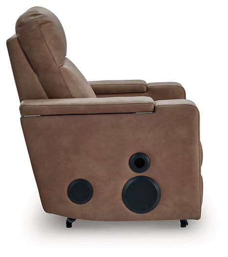 Lorrenton Power Glider Recliner with Audio System - U&U Home Budget Furniture (Carteret, NJ)