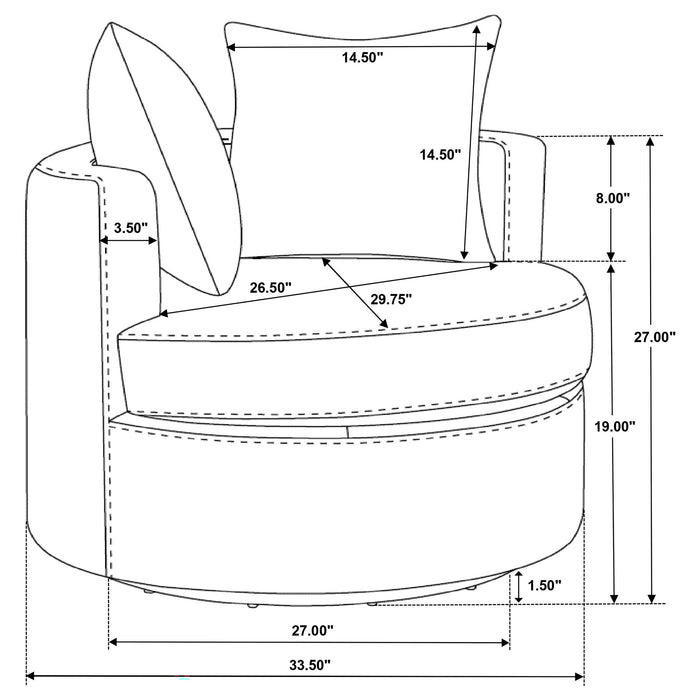 Debbie Accent Chair - U&U Home Budget Furniture (Carteret, NJ)