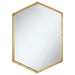 Bledel Hexagon Shaped Wall Mirror Gold - U&U Home Budget Furniture (Carteret, NJ)
