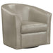 Turner Upholstery Sloped Arm Accent Swivel Chair Champagne - U&U Home Budget Furniture (Carteret, NJ)