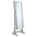 Elle Jewelry Cheval Mirror with Crytal Trim Silver - U&U Home Budget Furniture (Carteret, NJ)