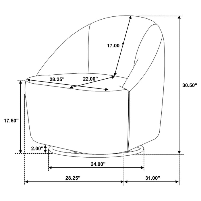 Leon Accent Chair - U&U Home Budget Furniture (Carteret, NJ)