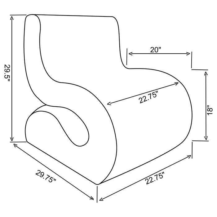 Ronea Accent Chair - U&U Home Budget Furniture (Carteret, NJ)