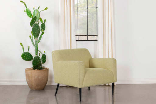 Darlene Upholstered Track Arms Accent Chair Lemon - U&U Home Budget Furniture (Carteret, NJ)