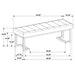 Mesa Bench - U&U Home Budget Furniture (Carteret, NJ)