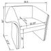 Ramsey Accent Chair - U&U Home Budget Furniture (Carteret, NJ)