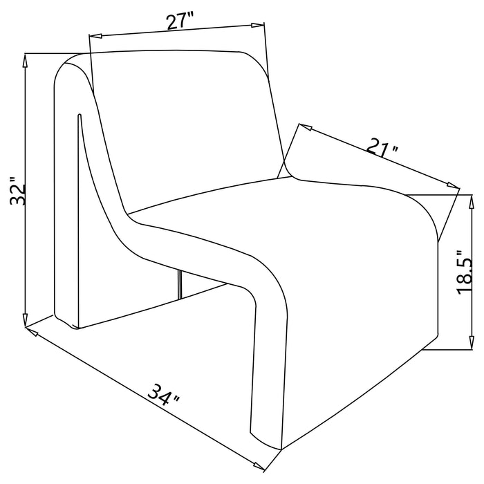 Drayton Accent Chair - U&U Home Budget Furniture (Carteret, NJ)