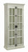 Toni 2-door Tall Cabinet Antique White - U&U Home Budget Furniture (Carteret, NJ)