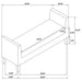 Rex Bench - U&U Home Budget Furniture (Carteret, NJ)