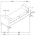 Rosie Bench - U&U Home Budget Furniture (Carteret, NJ)