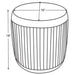 Tovar Ottoman - U&U Home Budget Furniture (Carteret, NJ)