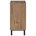 Teller 1-door Entryway Shoe Storage Cabinet Natural Oak - U&U Home Budget Furniture (Carteret, NJ)