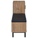 Teller 1-door Entryway Shoe Storage Cabinet Natural Oak - U&U Home Budget Furniture (Carteret, NJ)
