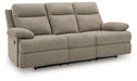Side-Swipe Reclining Sofa with Drop Down Table - U&U Home Budget Furniture (Carteret, NJ)