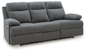 Side-Swipe Reclining Sofa with Drop Down Table - U&U Home Budget Furniture (Carteret, NJ)