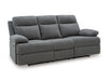 Side-Swipe Reclining Sofa with Drop Down Table - U&U Home Budget Furniture (Carteret, NJ)