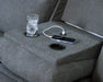 Side-Swipe Reclining Sofa with Drop Down Table - U&U Home Budget Furniture (Carteret, NJ)