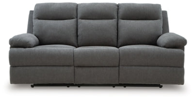 Side-Swipe Reclining Sofa with Drop Down Table - U&U Home Budget Furniture (Carteret, NJ)